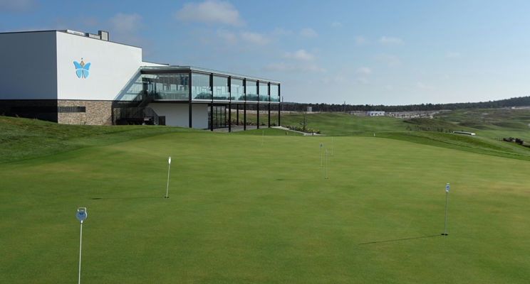 Evolutee Hotel Óbidos Exterior foto The 18th green at the 2015 Open