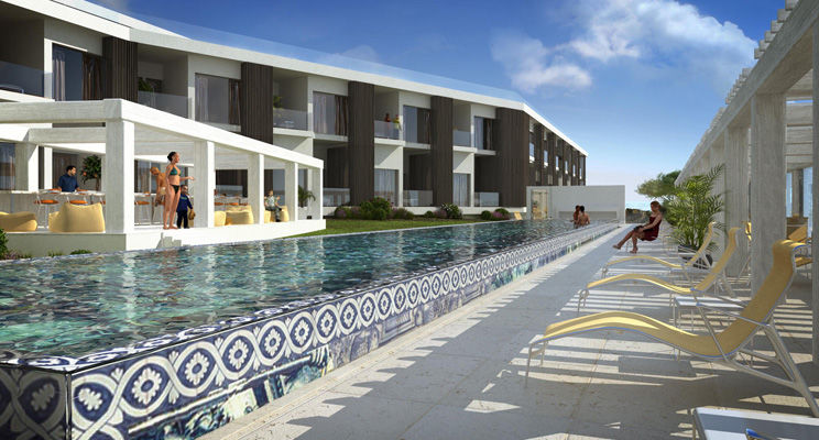 Evolutee Hotel Óbidos Exterior foto The hotel's pool